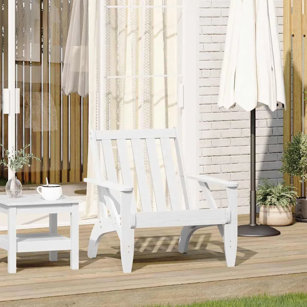 Tuinstoel Adirondack 75x77x77 cm massief grenenhout wit