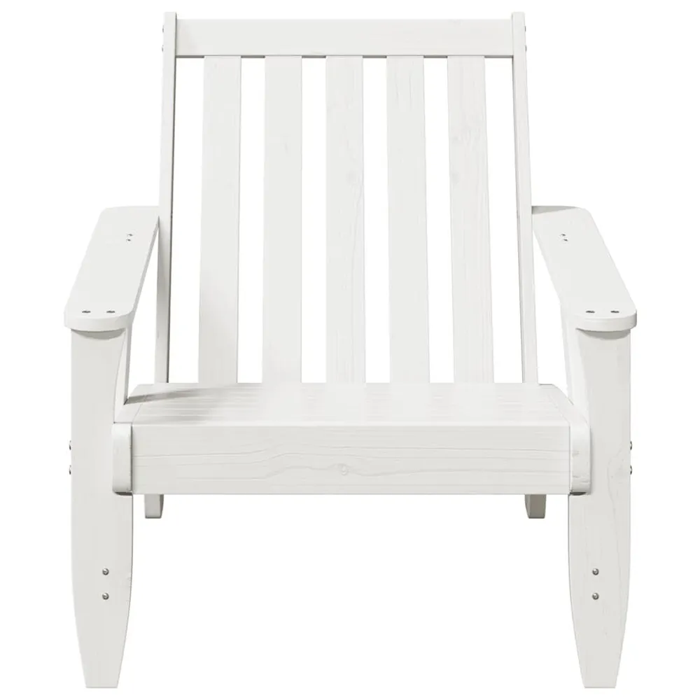 Tuinstoel Adirondack 75x77x77 cm massief grenenhout wit