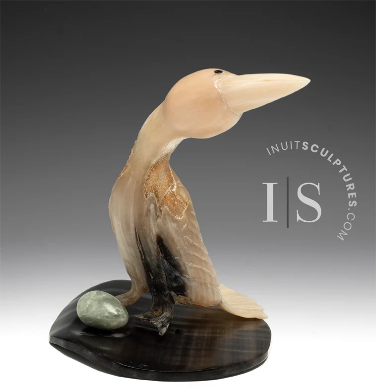 8" Muskox Horn Crane Buddy Alikamik *Over Here!* met Waterdichte Afwerking