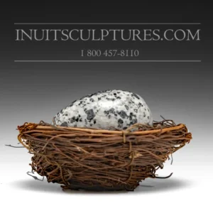 Ptarmigan Speckled Egg and Nest Mark Pitseolak