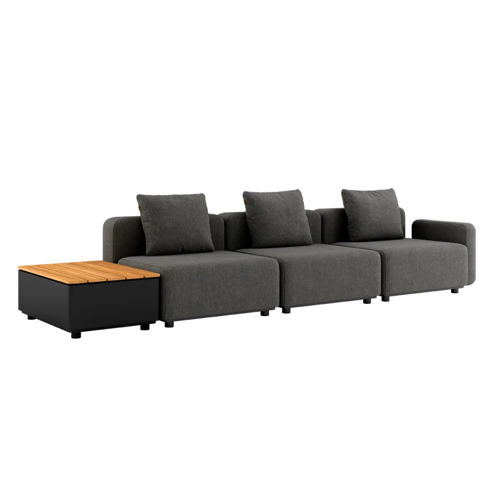 SACKit Cobana Lounge Sofa - 3 seater w/ Patio Storage Table Sackit®