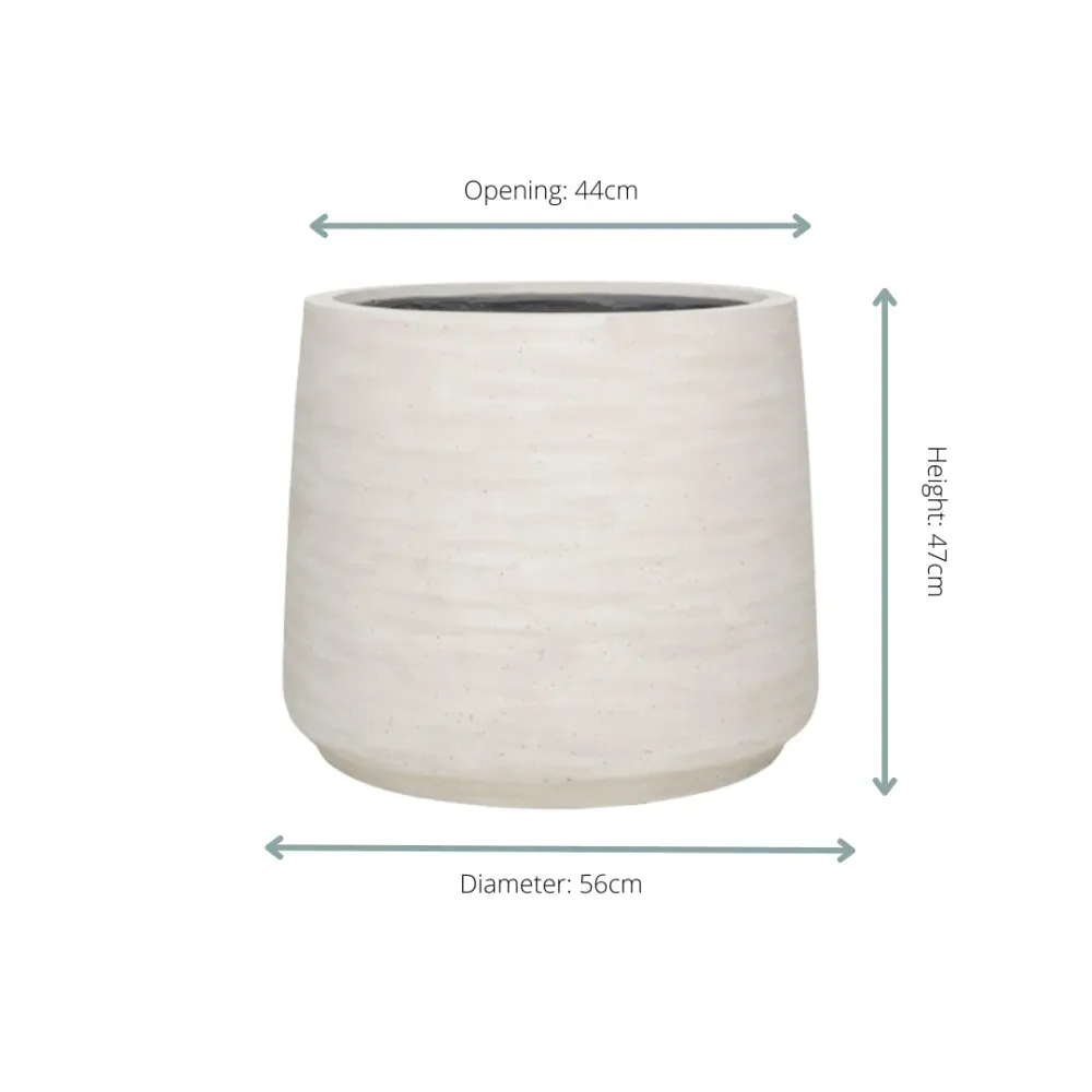 πͺ΄ Pot Jumbo Patt Ivory Washed β D56 x H47 cm Everspring