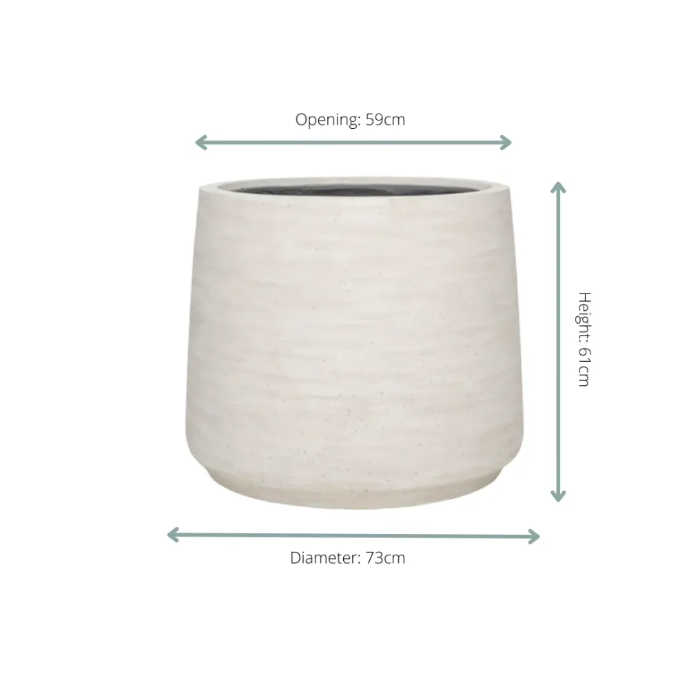 πͺ΄ Pot Jumbo Patt Ivory Washed β D73 x H61 cm Everspring