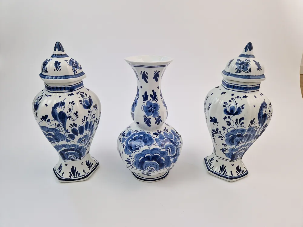 Kaststel delfts blauw handgeschilderd