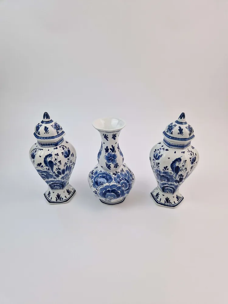 Kaststel delfts blauw handgeschilderd