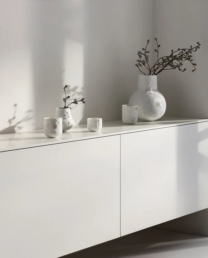 Räder design vaas Picture Story Wiese / Weide - wit