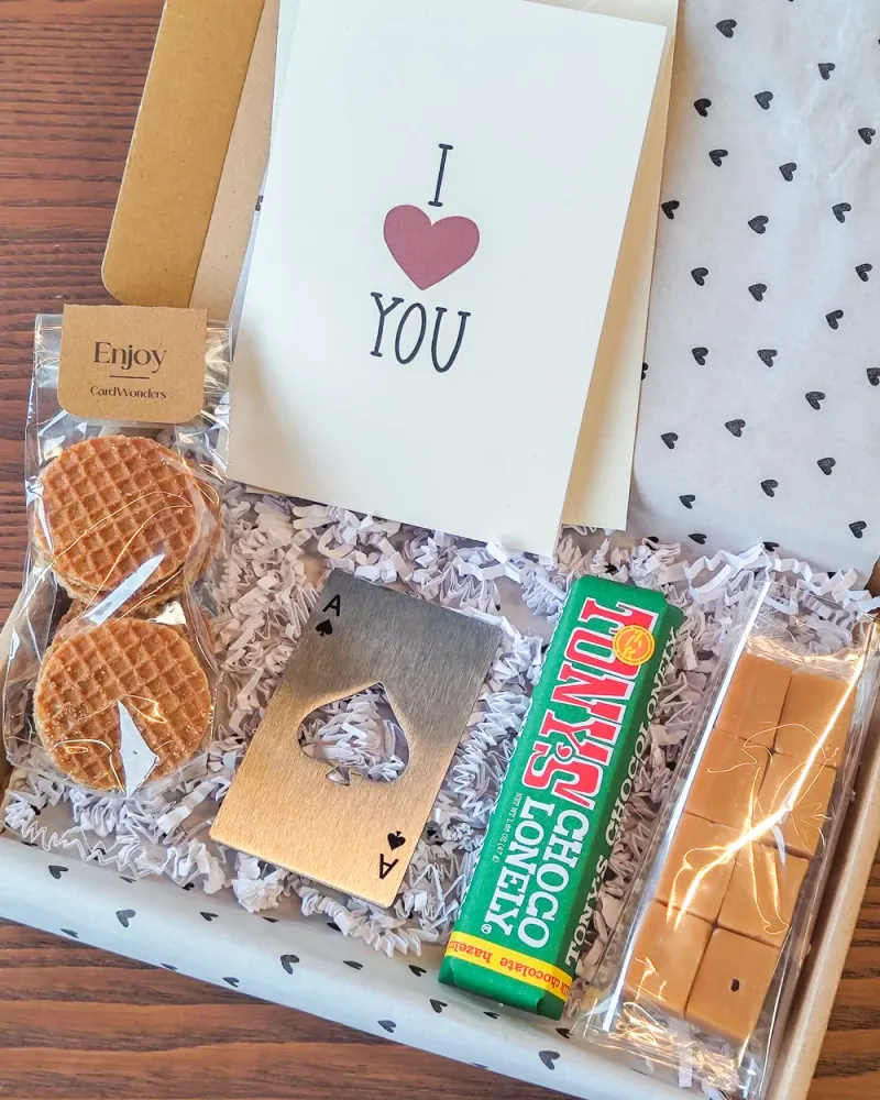Valentijnscadeau pakket Voor hem🃏