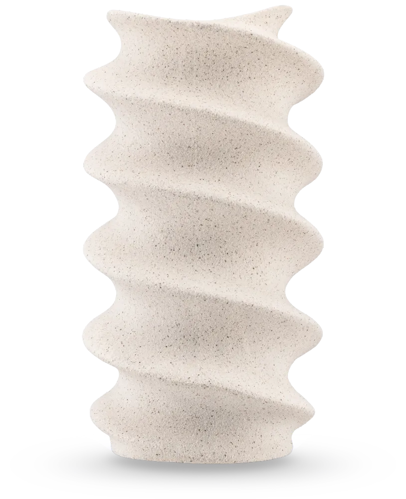 Vaas Tiny Forst 21 cm beige
