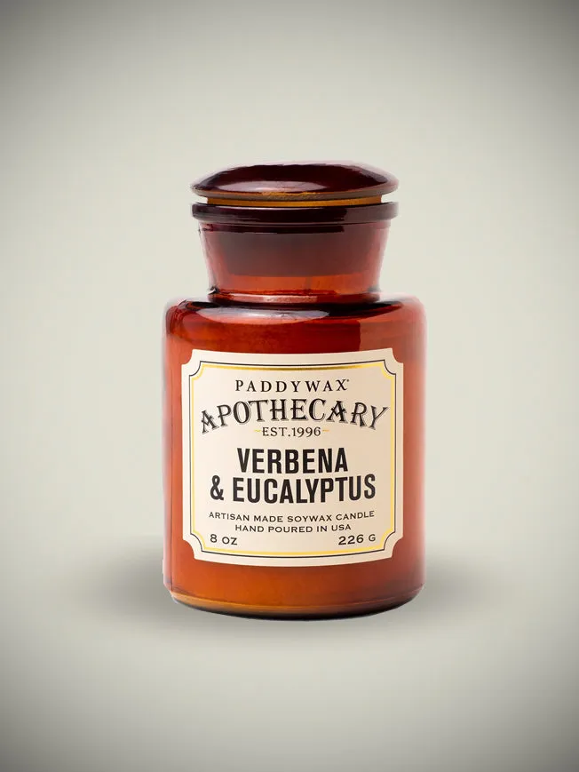Apothecary Candle 'Verbena & Eucalyptus' 8oz Paddywax