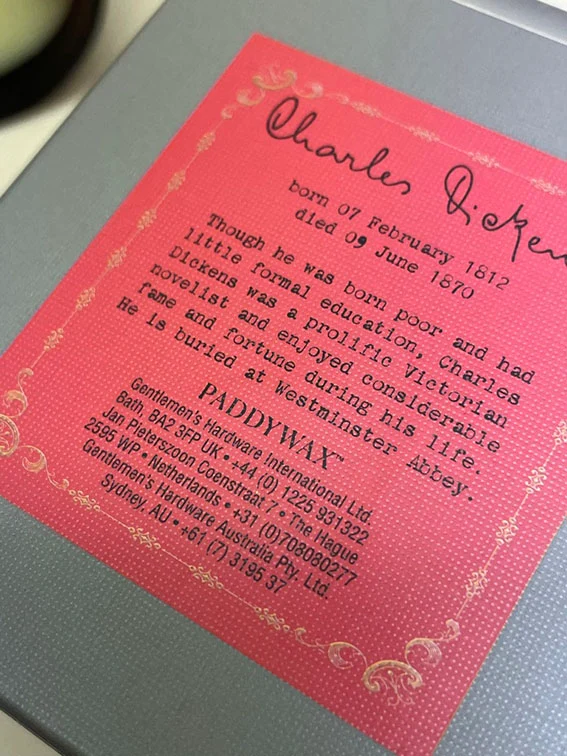 Library Candle 'Charles Dickens' 6oz Paddywax