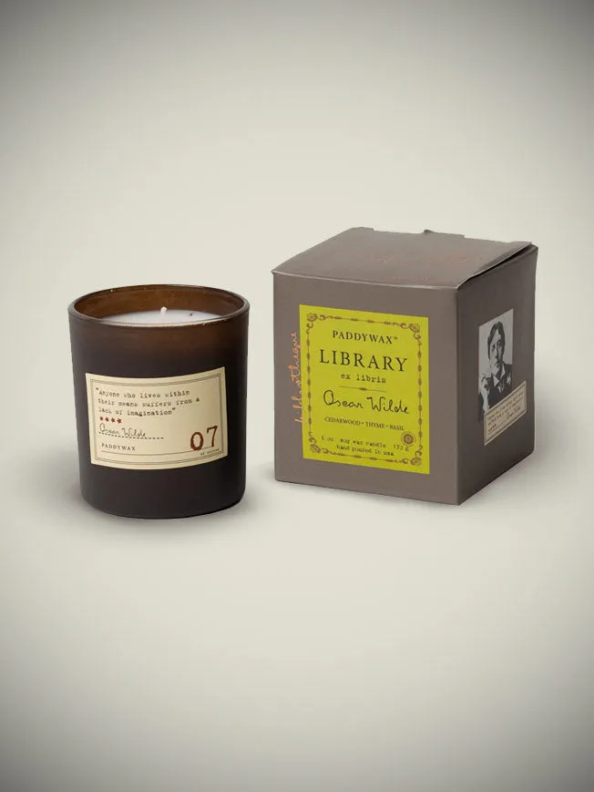 Library Candle 'Oscar Wilde' 6oz Paddywax