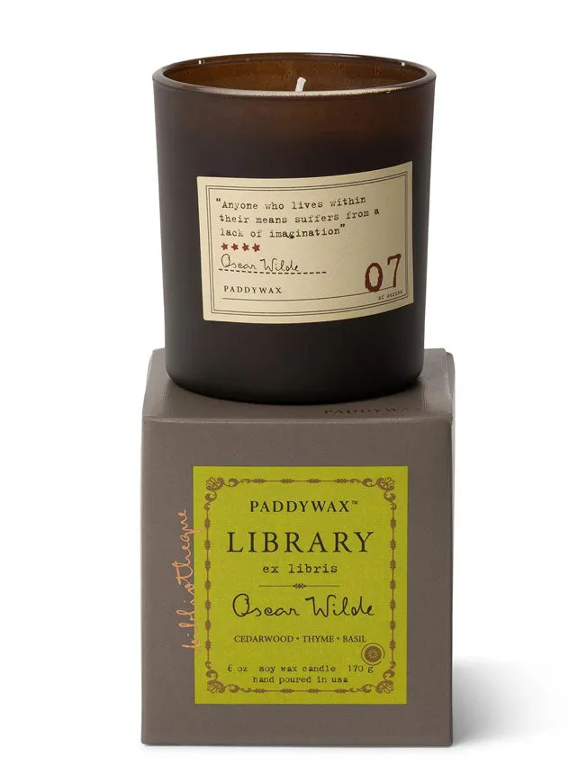 Library Candle 'Oscar Wilde' 6oz Paddywax