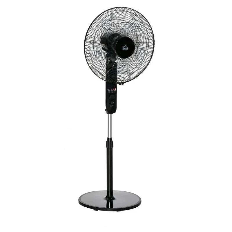 Nancy's Malhou Staande Ventilator - Statiefventilator - 3 Snelheden - Timer - Afstandsbediening Aosom