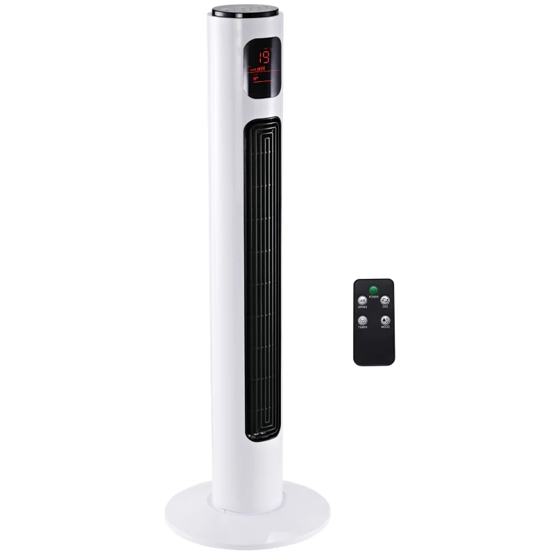 Nancy's Minde Torenventilator - Staande Ventilator - 3 Modi - 3 Snelheden - Timer - Afstandsbediening Aosom