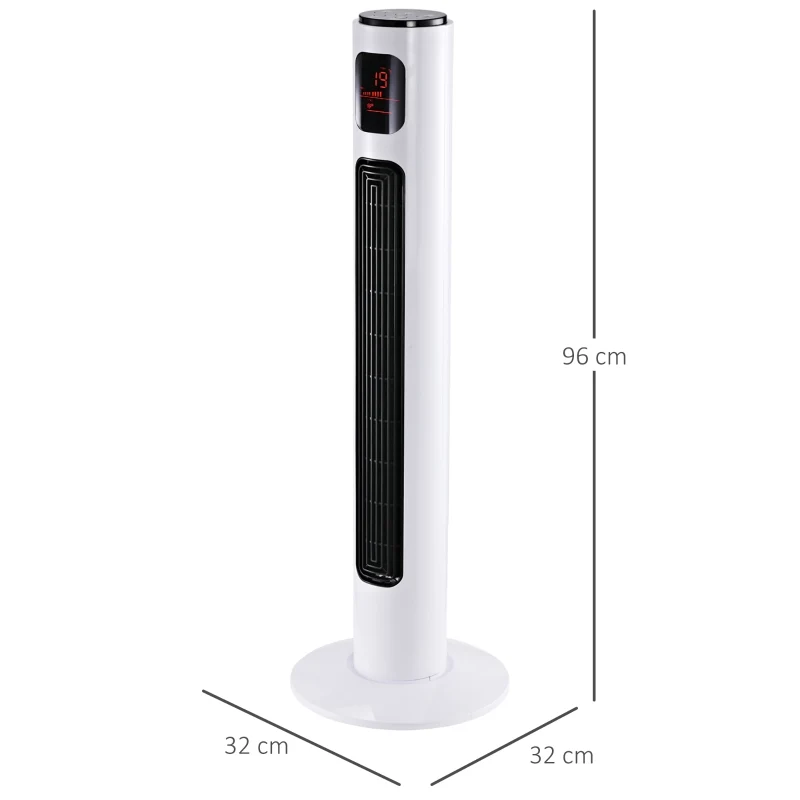 Nancy's Minde Torenventilator - Staande Ventilator - 3 Modi - 3 Snelheden - Timer - Afstandsbediening Aosom