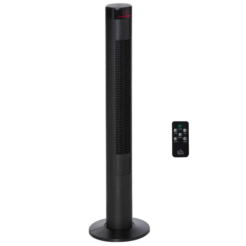 Nancy's Torrao Torenventilator Met Afstandsbediening - Staande ventilator - 4 Standen - 3 Snelheden - Timer Aosom