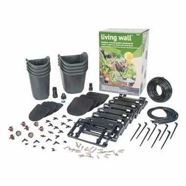 DIG Irrigation GLW08 Living Wall Large Vertical Garden Kit 8 Pots (4 Handzaam, 4 Large)