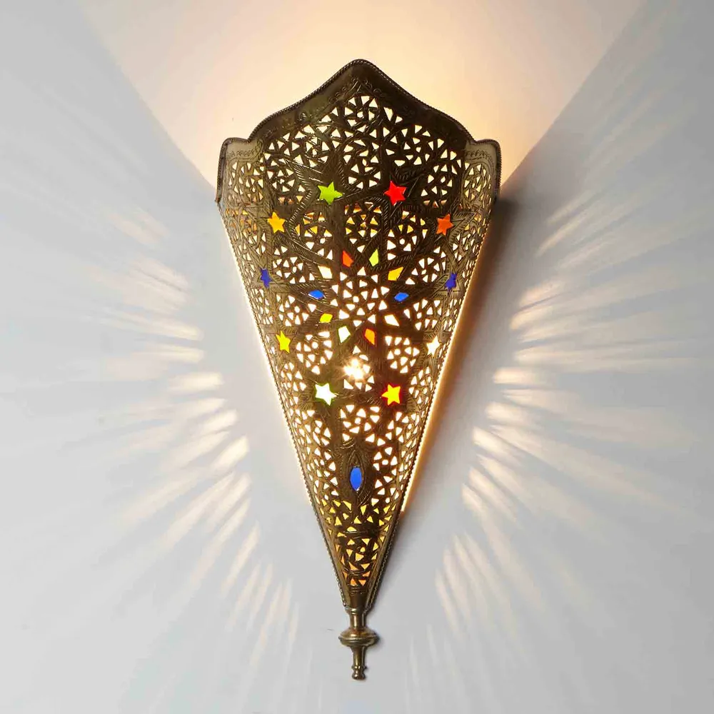 Messing wandlamp Rahma