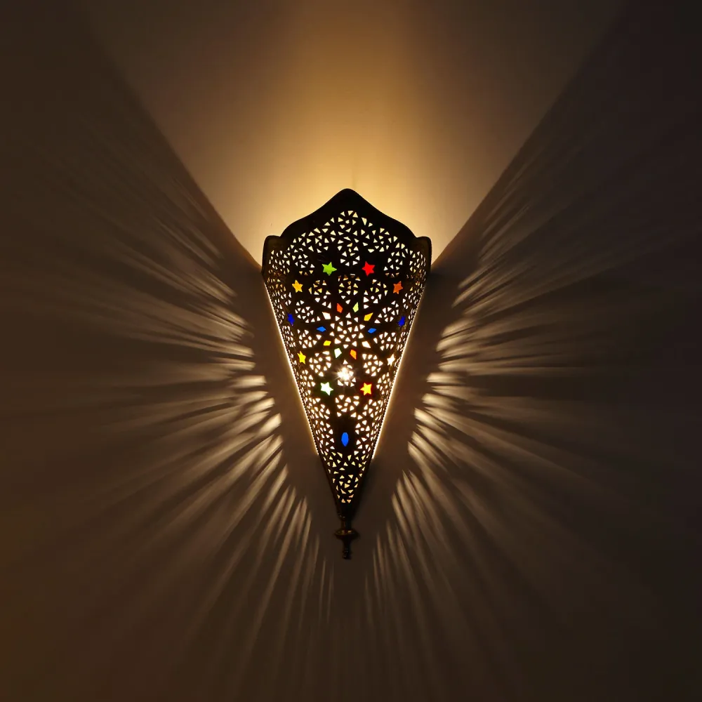 Messing wandlamp Rahma