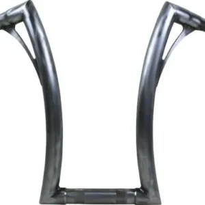 430 Extra Tall Flow Bar Super Fat M8 Softail Handlebar 1,4" Raw Throttle Wire Harley-Davidson
