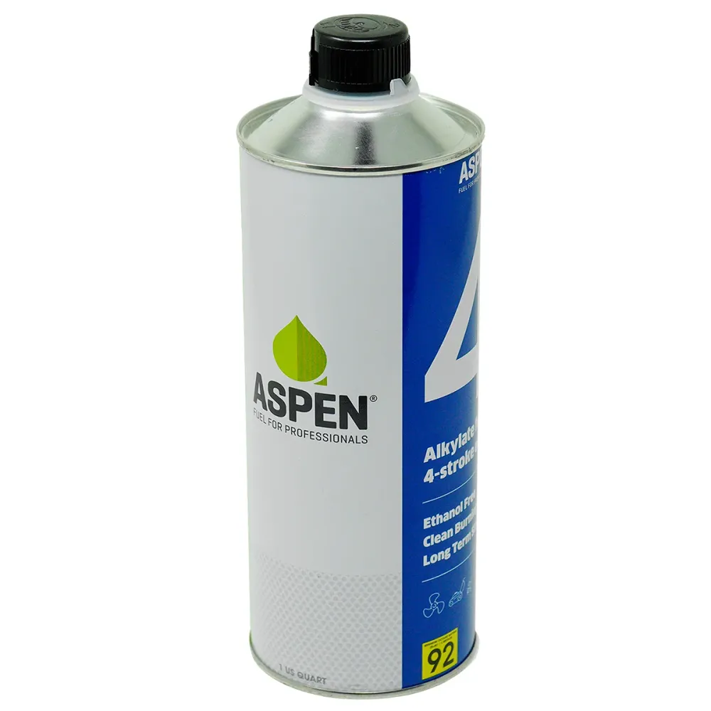 Aspen 4 Ethanol Free 4-Cycle Fuel 1 Quart 12PK Slaglengte 1.4 mm