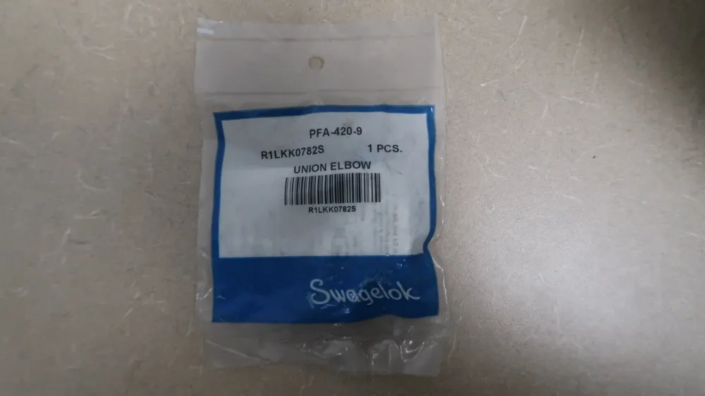 1/4", 90 Deg. Union-Elbow PFA-420-9