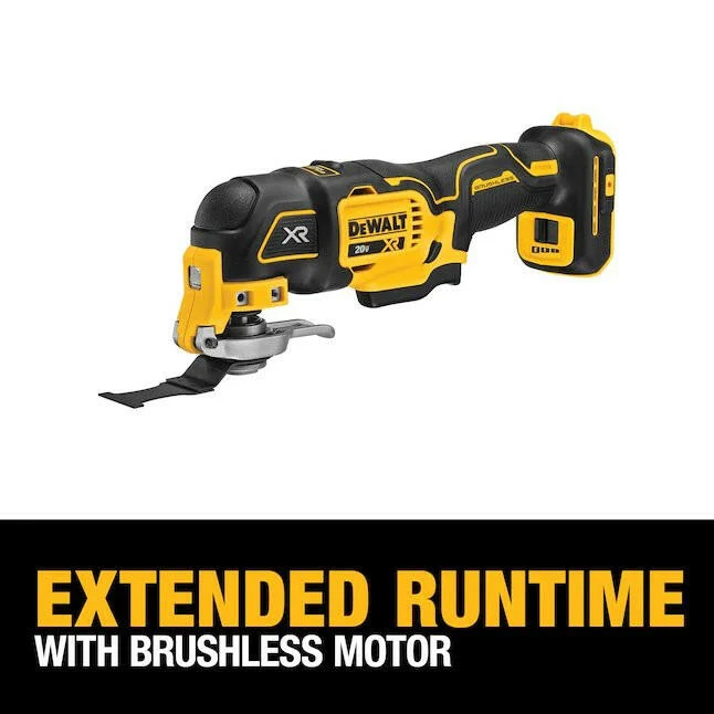 DeWalt 4-Piece Brushless 20-volt Max Variable Speed Oscillating Multi-Tool Kit Case