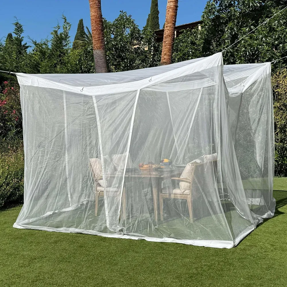 2.5x2.5 M Witte Buiten Klamboe voor Terras