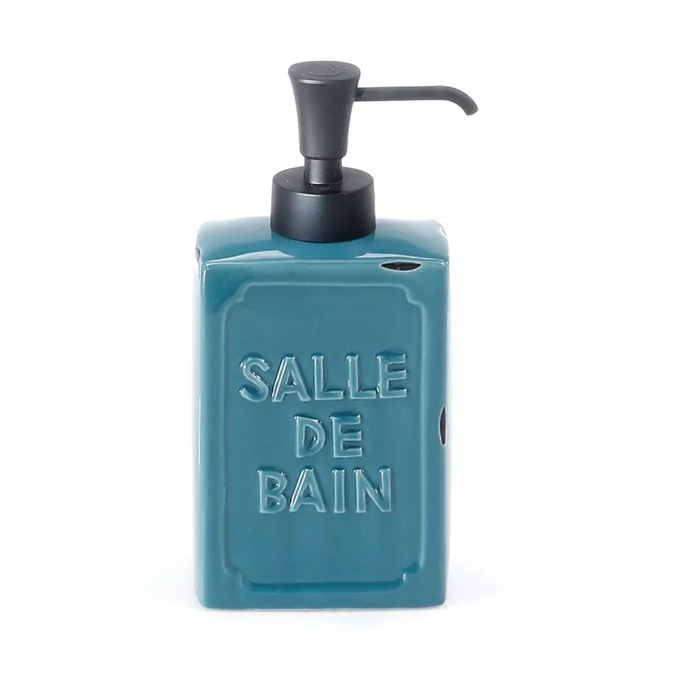 Countertop soap dispenser plastic pump Gedy Vivienne series - Zeeblauw