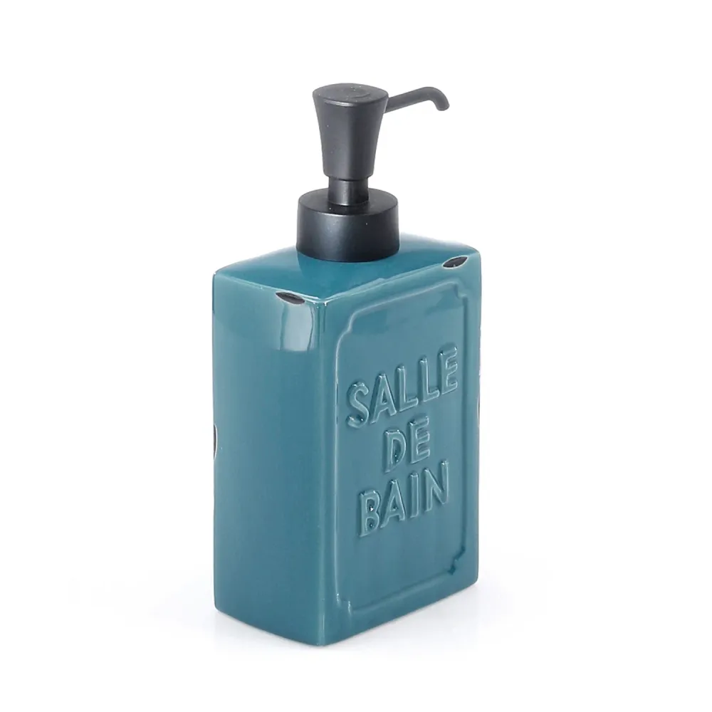 Countertop soap dispenser plastic pump Gedy Vivienne series - Zeeblauw