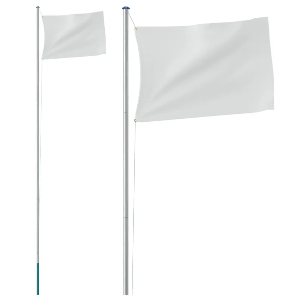 Verstelbare Gevel Vlag met vlaggenmast Tsjechië 6,23 m aluminium