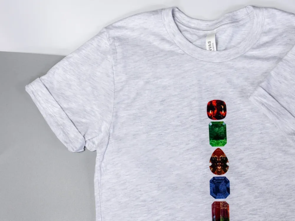 MSJ "Gemster" Acrostic Tee met Vervangbaar Net Xs