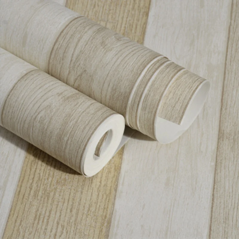 Opfrissend Color Mediterranean Vertical Stripe Wallpaper, Non-Pasted Yellow