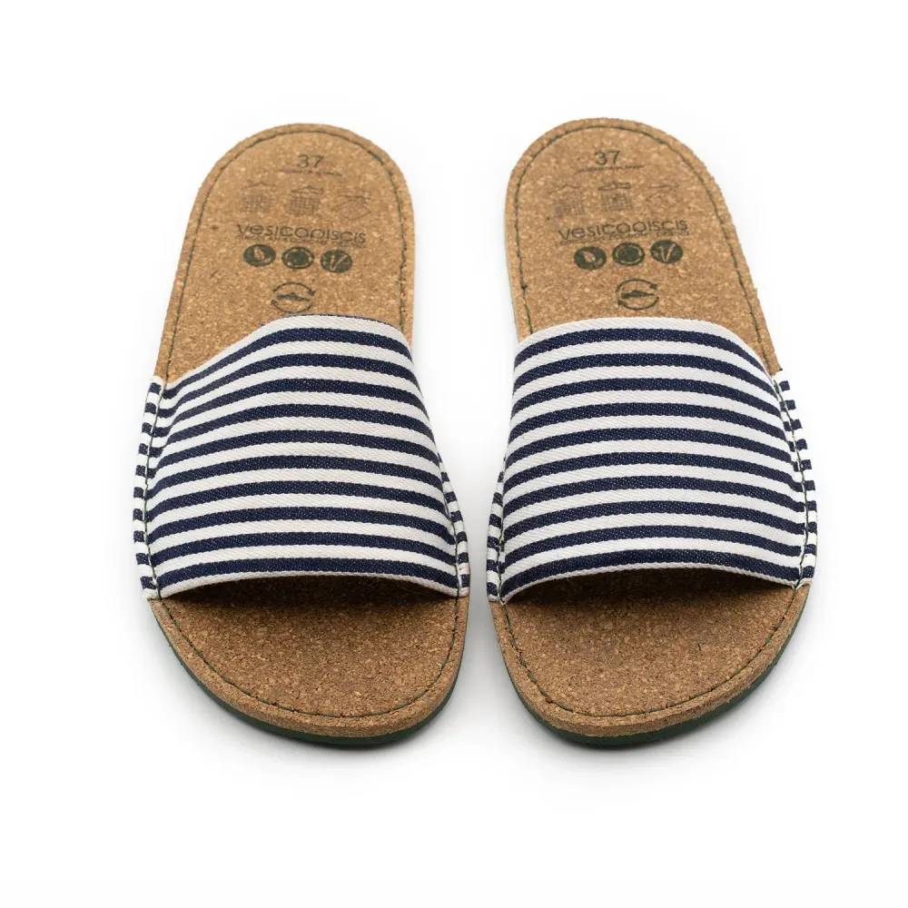 Racket Vegan sandal white-blue GAN013 40