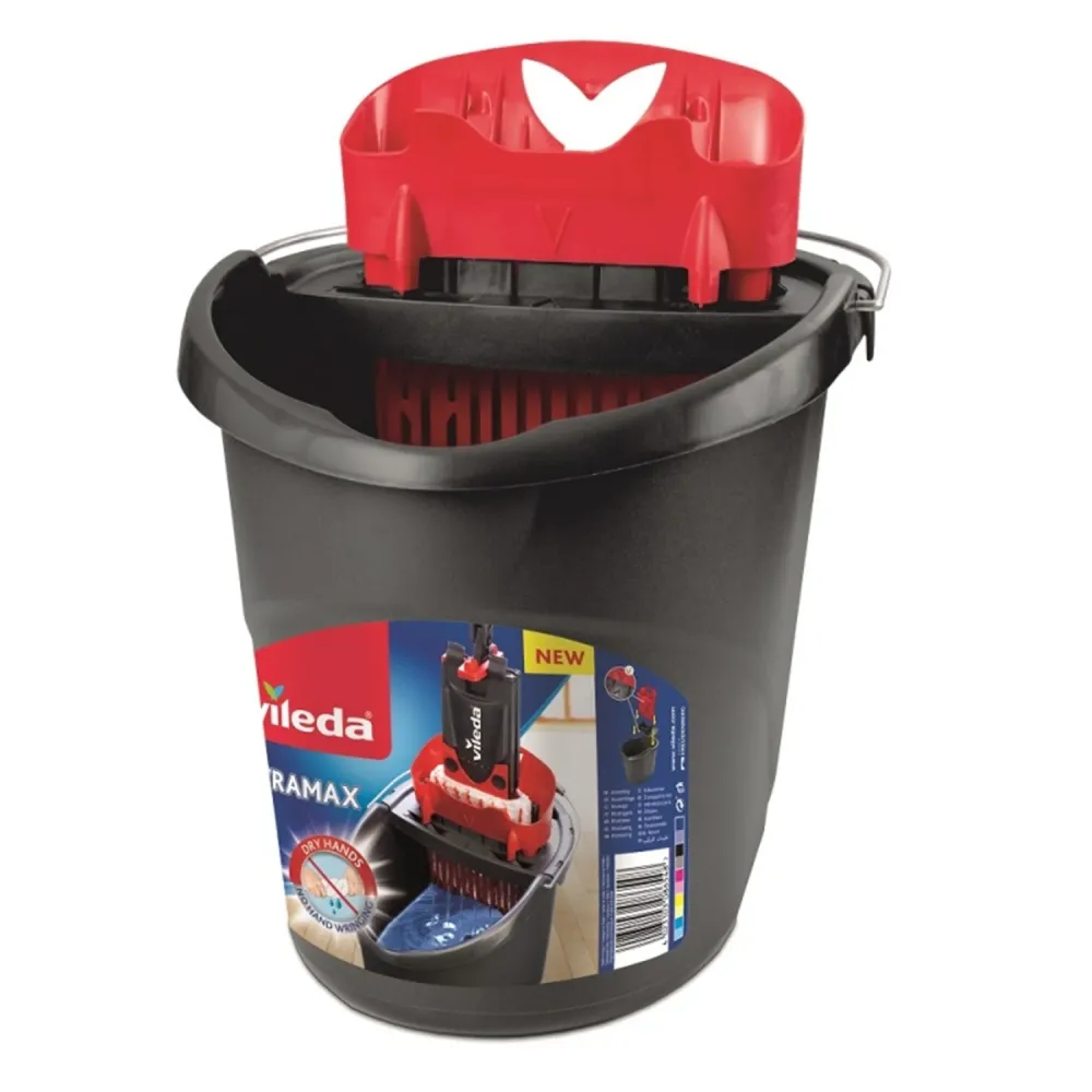 VILEDA ULTRAMAX KWALITEIT mop emmer met pers met Veiligheidsstand