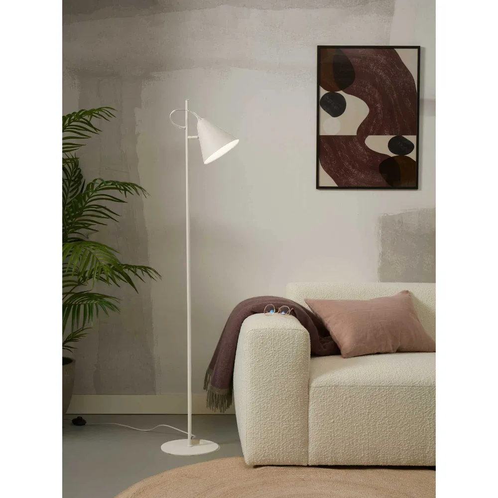 it's about RoMi vloerlamp LISBON - wit - Ø18cm