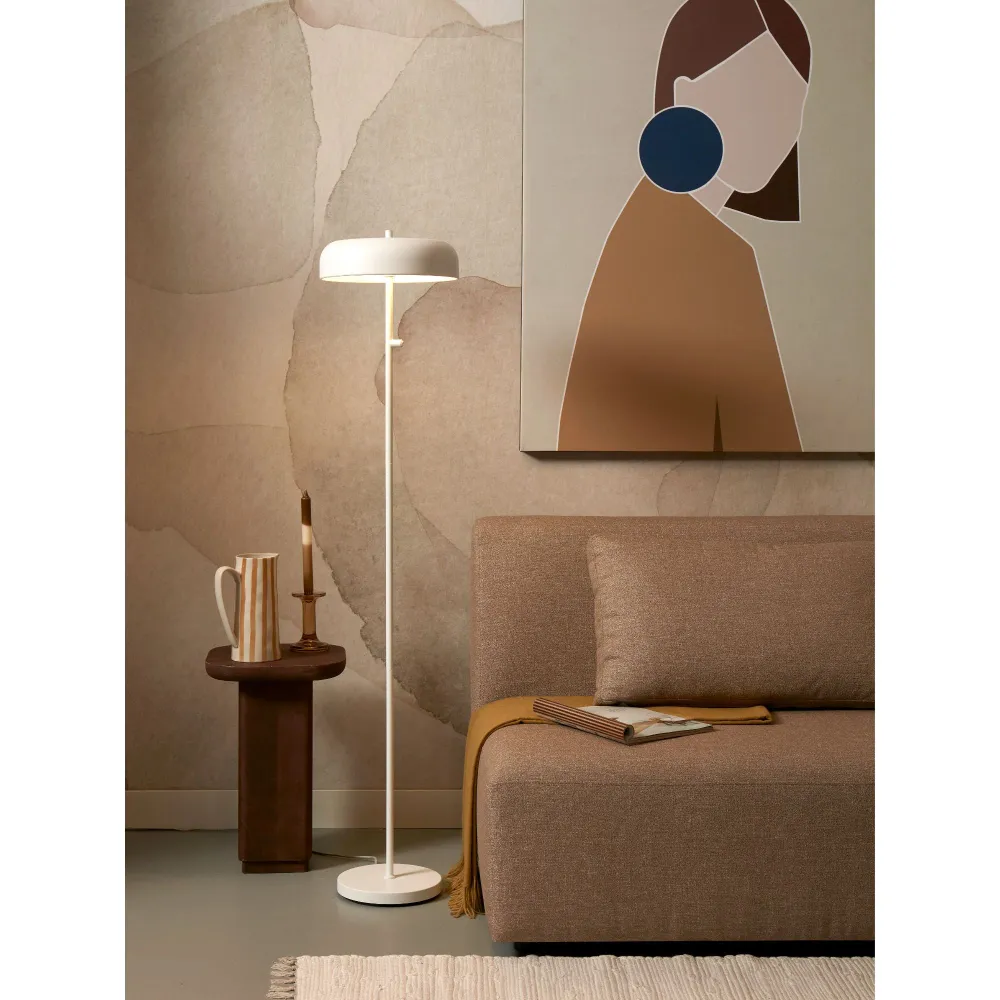 it's about RoMi vloerlamp Porto - wit - Ø30cm
