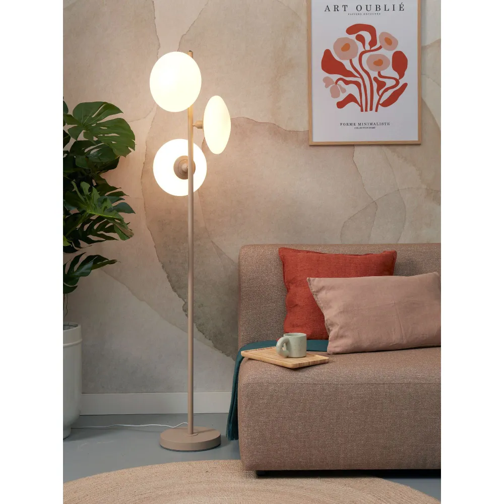 it's about RoMi vloerlamp SAPPORO - grijs - 32x32x161cm