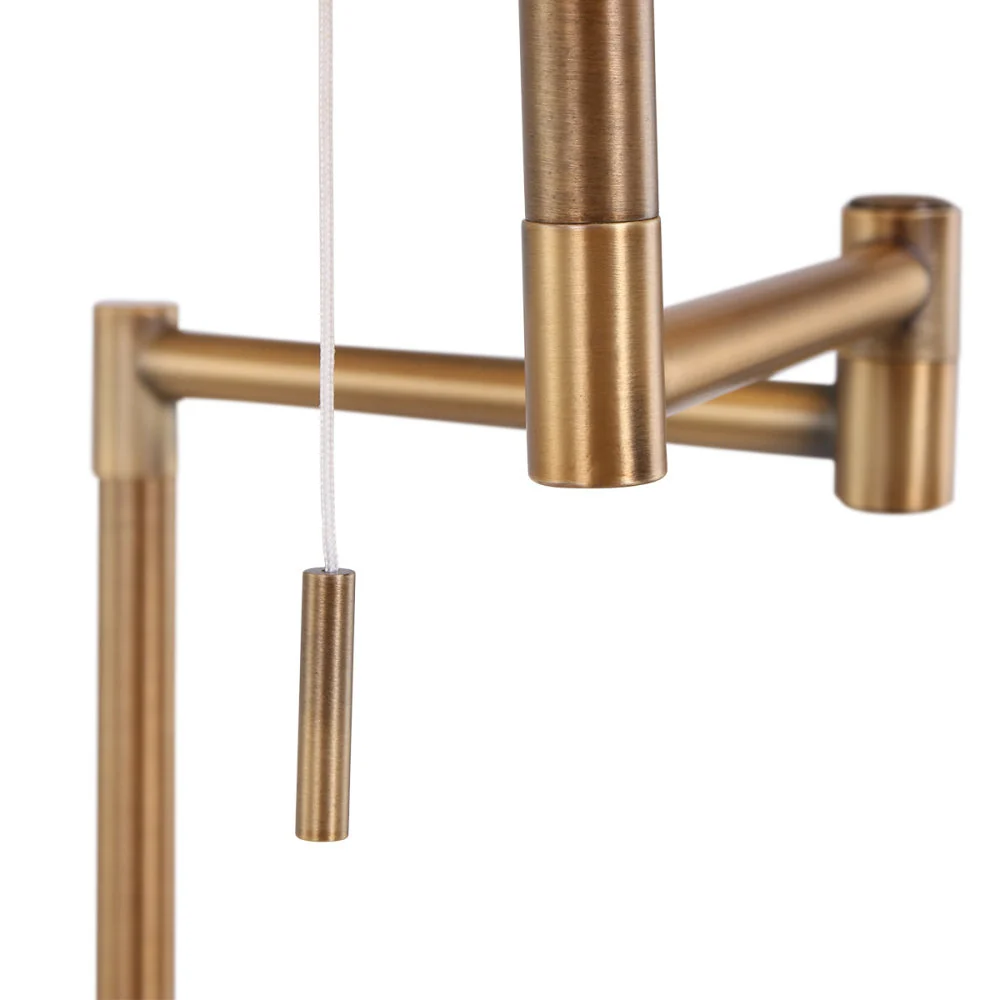 Mexlite vloerlamp bella - 1 lichts - 45x 154 cm - brons