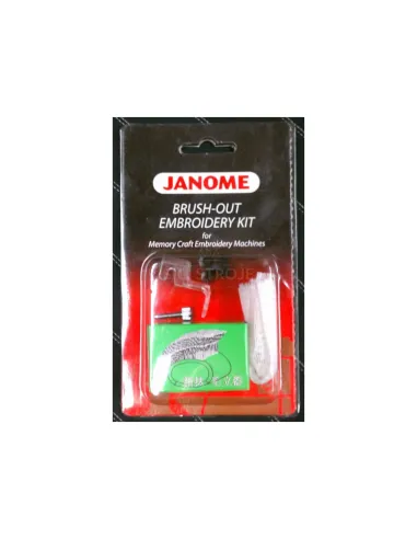 Janome brush-out embroidery kit