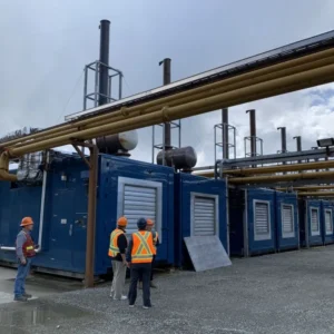 1450 kW, 1812 kVA, 1200 RPM, 4160 V Prime Power Diesel Generator 3516BHD Weerbestendig Ontwerp