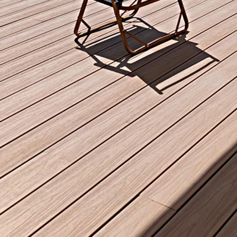 Outdoor WPC Flooring Rectangle Eigentijds Style Nail Wood Flooring Light