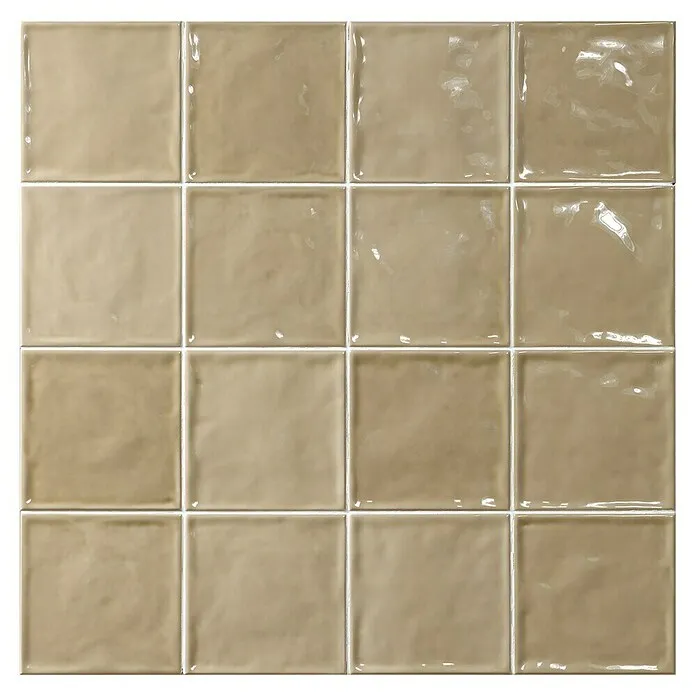 El Barco Wandtegel CHIC Beige - 15 x 15 cm, Beige, Glanzend