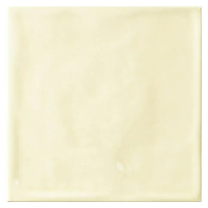 El Barco Wandtegel CHIC Bone - 15 x 15 cm, Wit, Glanzend