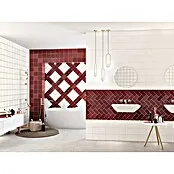 El Barco Wandtegel CHIC Burdeos - 15 x 15 cm, Rood, Glanzend