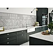 El Barco Wandtegel CHIC Gris - 15 x 15 cm, Grijs, Glanzend