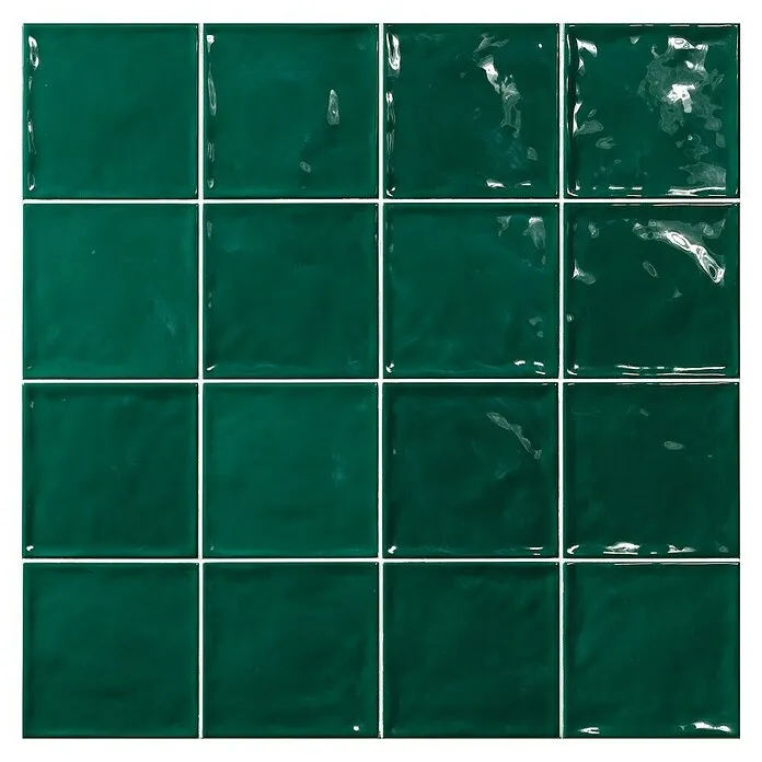 El Barco Wandtegel CHIC Verde - 15 x 15 cm, Groen, Glanzend