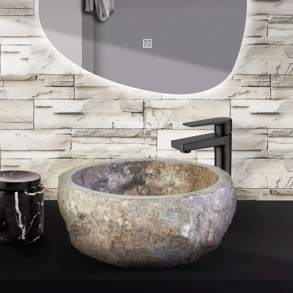 SaniSupreme TerraForma Marble waskom 30-35x15 cm
