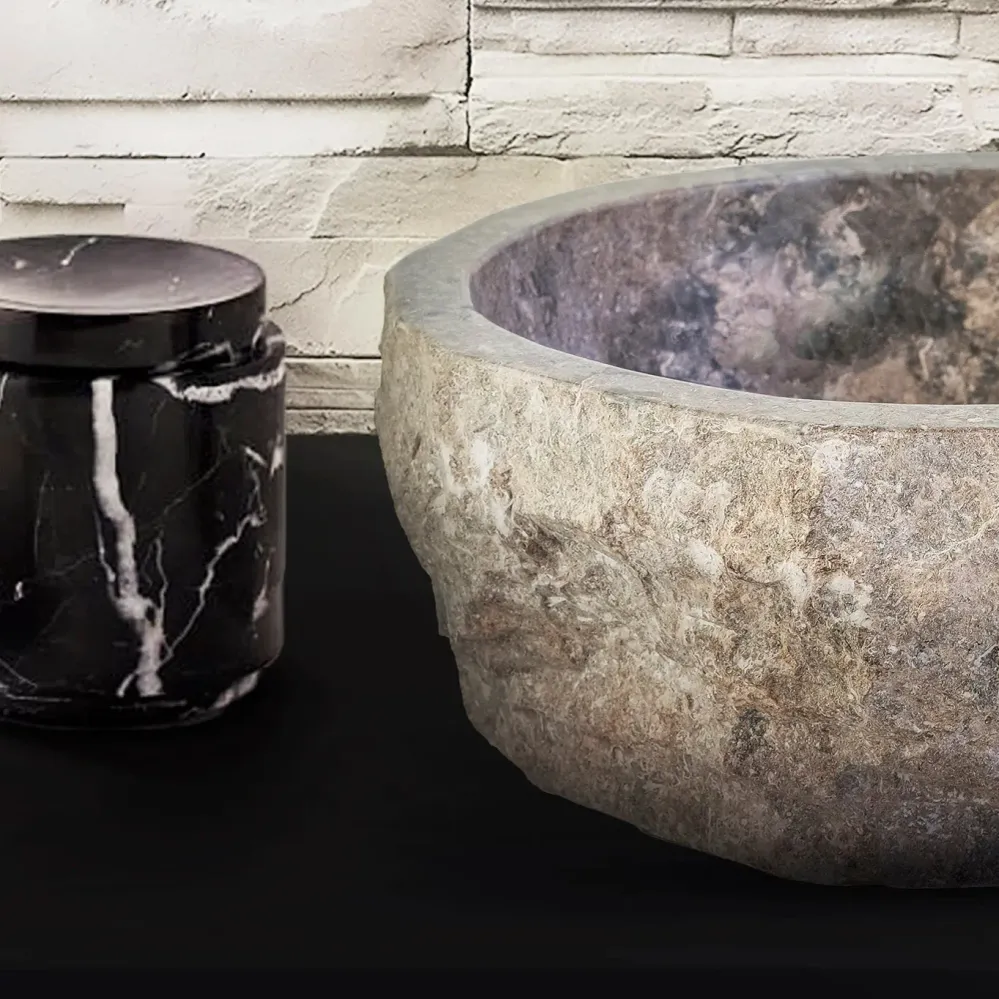 SaniSupreme TerraForma Marble waskom 30-35x15 cm