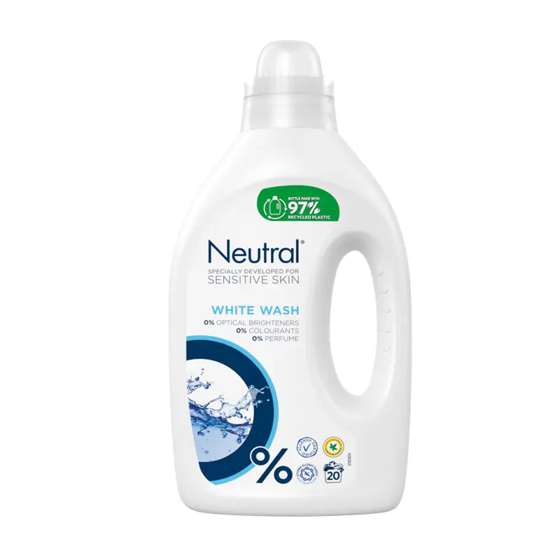 Neutral Vloeibaar wasmiddel wit parfumvrij (1000 ML)